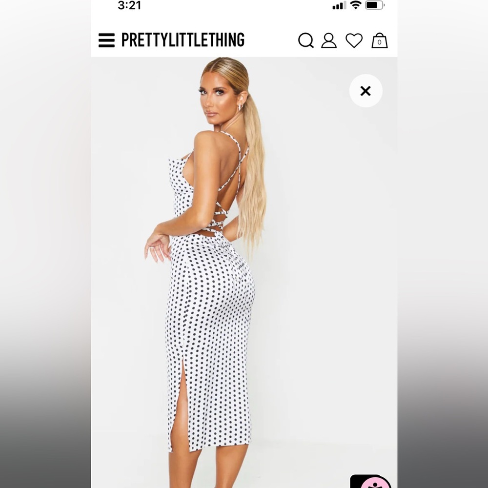 Midi polka dot dress - Picture 1 of 7